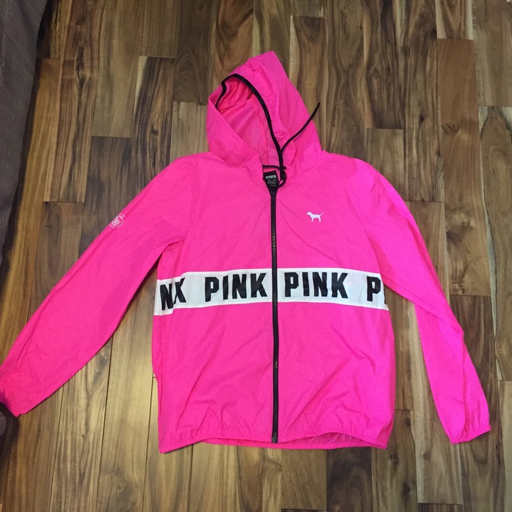PINK windbreaker zip up